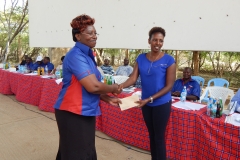 Member receiving an award